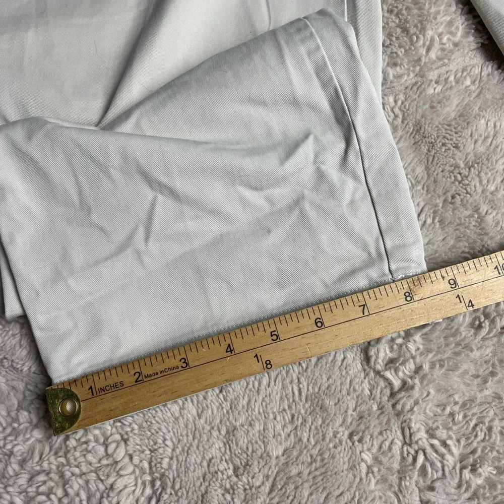 Polo Ralph Lauren Andrew Pant Mens 35x32Pleated Chino Trousers Stone White